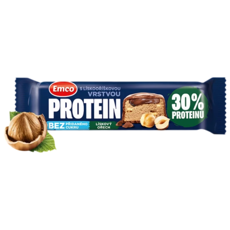 Proteinová tyčinka Emco Lískový oříšek 45g