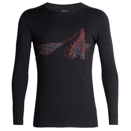 Pánské triko Icebreaker Mens 200 Oasis Deluxe Raglan LS Crewe La Meije