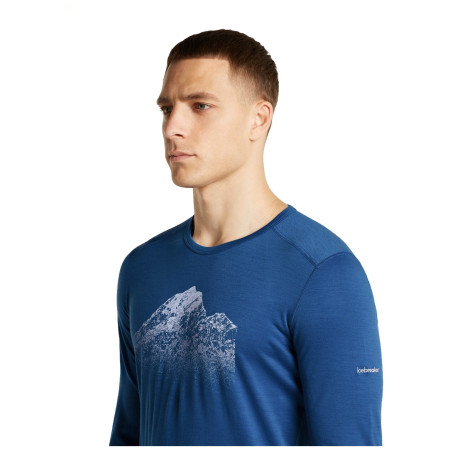 Pánské funkční triko Icebreaker Men Mer 200 Oasis LS Crewe Rising Light