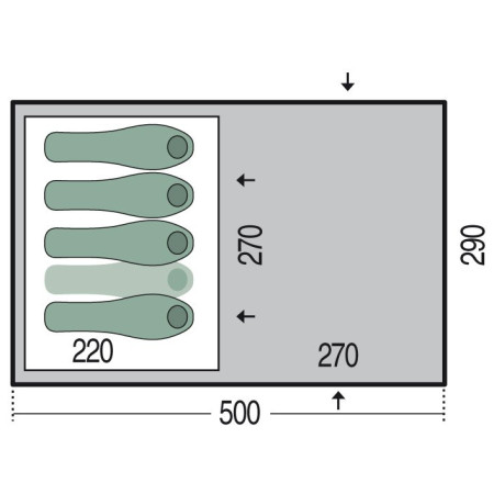 4Camping_stan_Pinguin_Omega_4_plánek