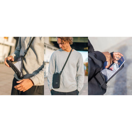 Taška přes rameno Pacsafe RFIDsafe Tech Crossbody