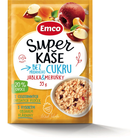 Kaše Emco Super kaše jablka meruňky 55g