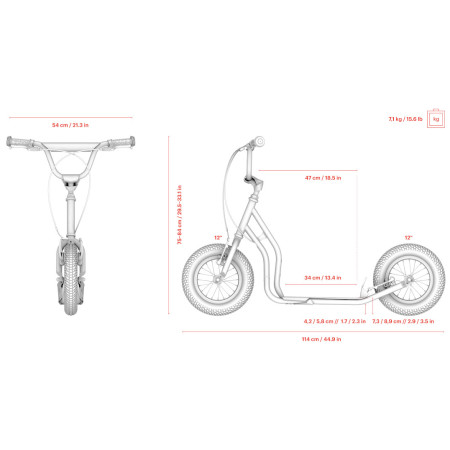 Koloběžka Yedoo Tidit