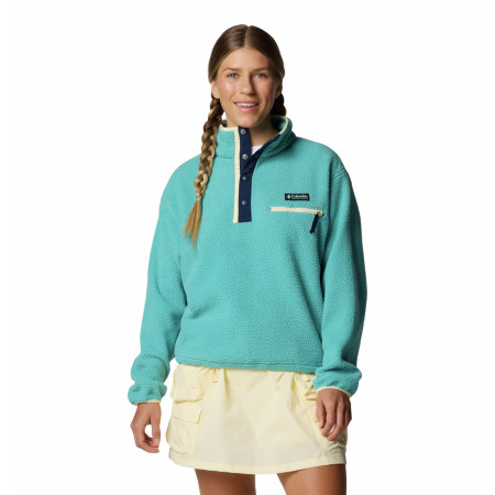 4camping.cz - Dámská mikina Columbia Helvetia™ II Cropped Half Snap Fleece - M / světle zelená