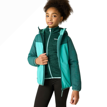 Dětská zimní bunda Regatta Illuma Reflective Jacket Turquoise/Mediterranea