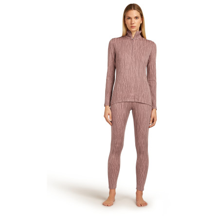 Dámské funkční triko Icebreaker Women Merino 260 Tech Vertex LS Half Zip Delta Lines AOP