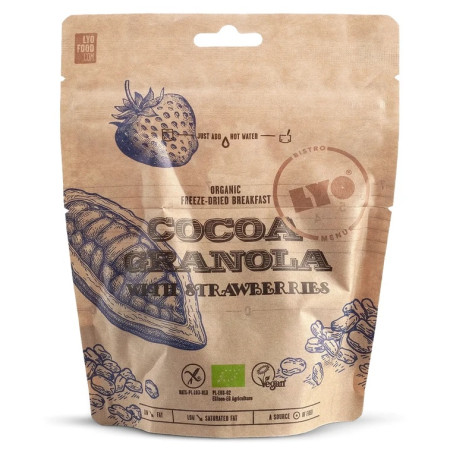 Dehydrované jídlo Lyo food Kakaová granola s jahodami 270 g