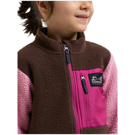 Dětská mikina Didriksons Anten Kids Fullzip 2 Oyster Pink