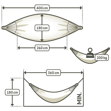 Houpací síť La Siesta Brisa Kingsize BRH18R
