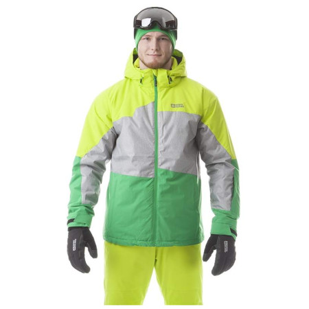 Pánská zimní bunda Nordblanc Unite-zelená-čelní pohled