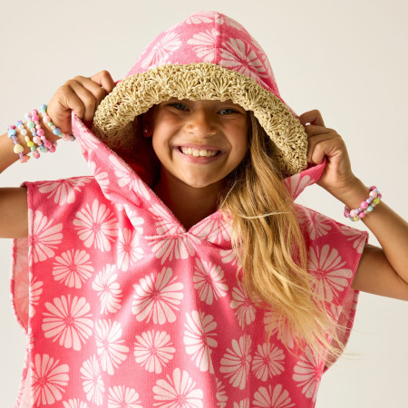 Dětské pončo Regatta Kids Towel Robe PinkHazPetal