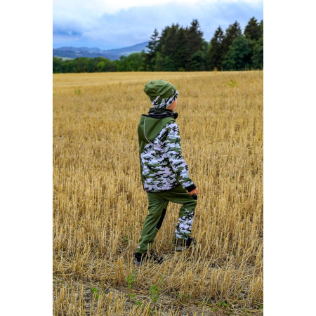 Dětské softshellové kalhoty WAMU Khaki