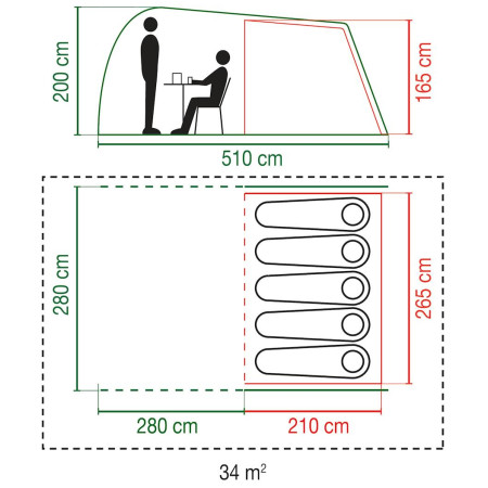 Rodinný stan Coleman Waterfall 5