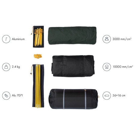 Turistický stan Warg Midi 3