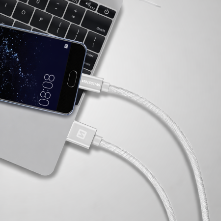 Nabíjecí a datový kabel Swissten Textile USB / USB-C 1,2 m