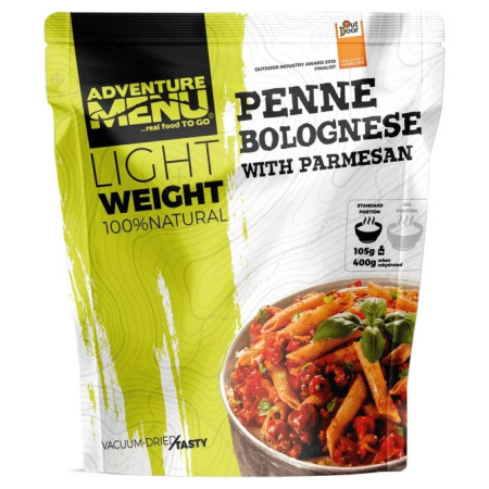 Adventure Menu Lightweight Penne s Boloňskou omáčkou a parmesánem 400 g