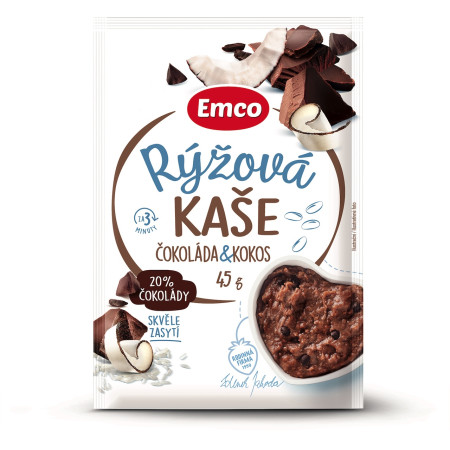 Kaše Emco Rýžová kaše čoko kokos 45g