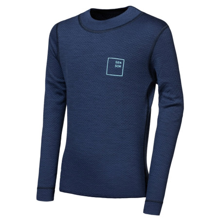 Dětské funkční triko Sensor Merino DF Logo Up Deep Blue