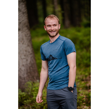 Pánské triko MOOA Merino Lyolite Highlander 150 Short