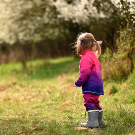 Dětské softshellové kalhoty WAMU Mozaika purple