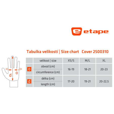 Rukavice Etape Cover