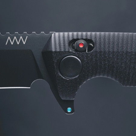 Zavírací nůž Acta non verba A400-BB, DLC, SL, ALOCK,G10 Black