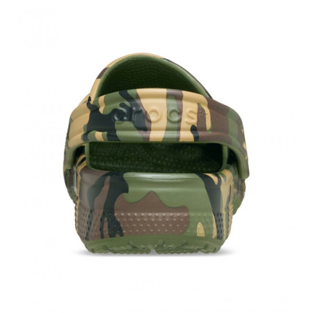 Dětské pantofle Crocs Classic Camouflage Clog Army Green/Multi