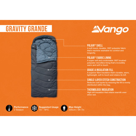 Spacák Vango Gravity Grande