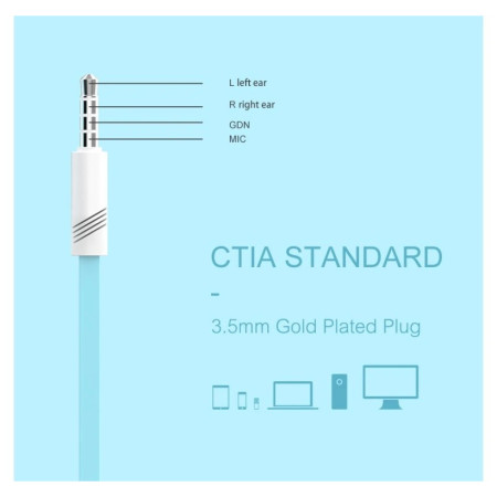 Sluchátka Swissten EARBUDS RAINBOW YS-D2