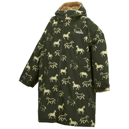 Dětská nepromokavá bunda Regatta Junior Waterproof Changing Robe DrkKhHrses