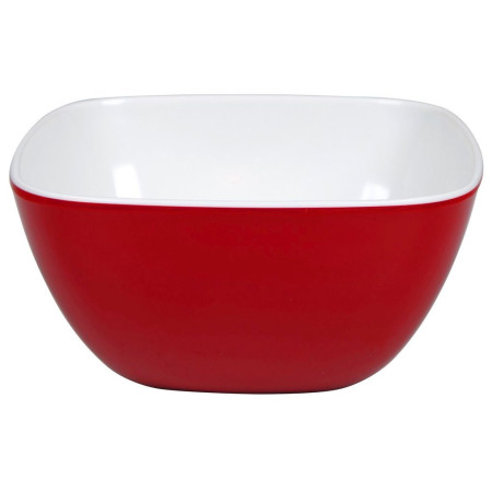Čtvercová miska Bo-Camp Bowl square melamine small 2-tone-red