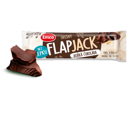 Jídlo na cesty Emco Flapjack hořká čokoláda 45 g