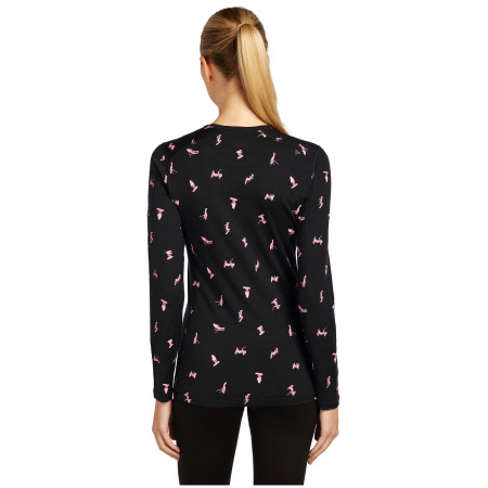 Dámské funkční triko Icebreaker Women Merino 200 Oasis LS Crewe Snow Day