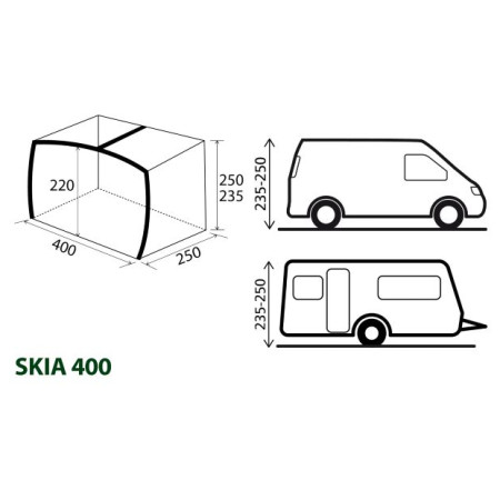 Přístřešek Brunner Skia 400 Aerocampin