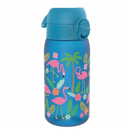 Dětská lahev Ion8 Leak Proof Blue Flamingos 400ml