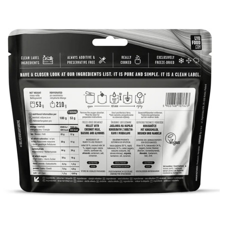 Dehydrované jídlo Lyo food Ovesný Payasam 60g