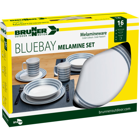 Jídelní set Brunner Melamine Set Bluebay