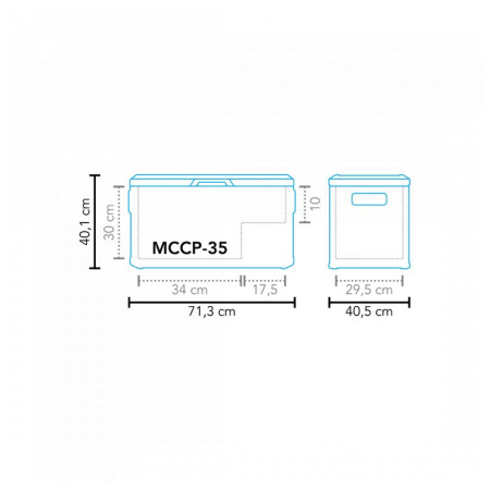 Chladící box Mestic Coolbox Compressor MCCP-35 AC/DC