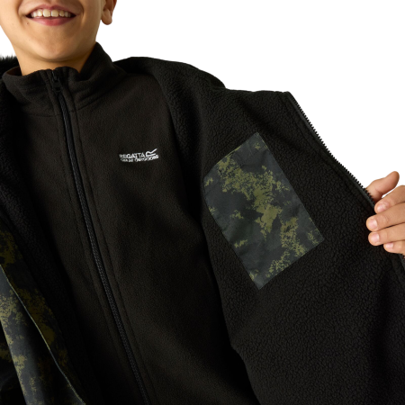 Dětský nepromokavý kabát Regatta Junior Waterproof Changing Robe Pro Bark Green