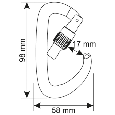 Karabina Camp Orbit Lock