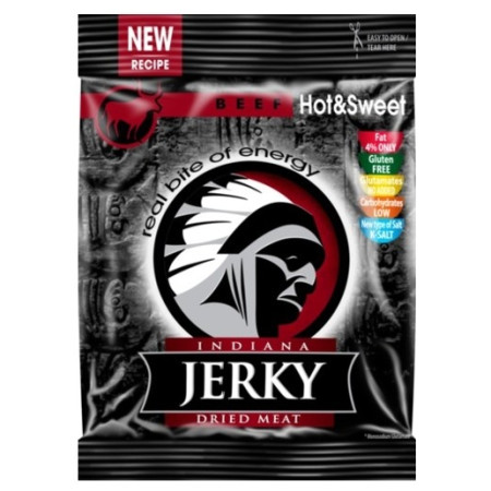 Sušené maso Indiana Jerky Hovězí hot and sweet 25g