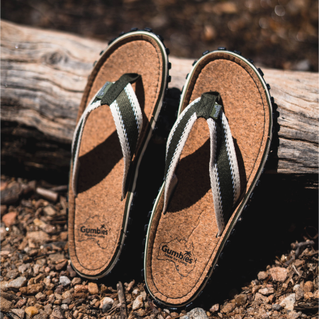 Žabky Gumbies Corker Natural Cork - Black