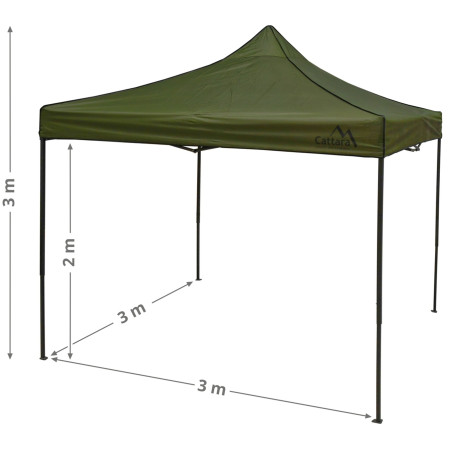 Párty stan Cattara 3 x 3m Waterproof