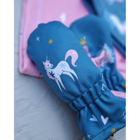 Dětské zimní palčáky WAMU Jednorožci