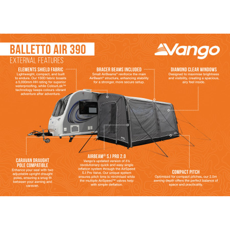 Předstan Vango Balletto Air 390