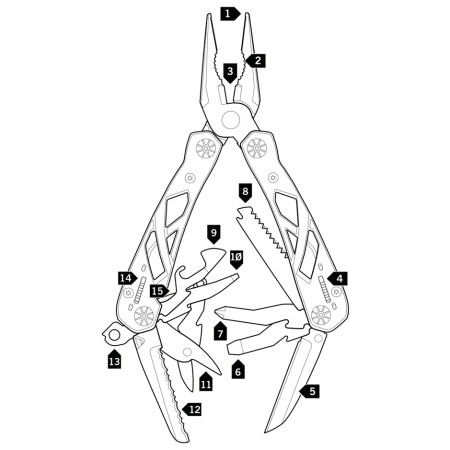Multifunkční nářadí Gerber Suspension