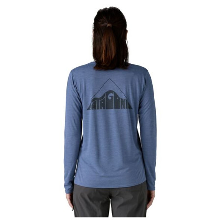 Dámské triko Patagonia W's L/S Cap Cool Daily Graphic Shirt - Lands