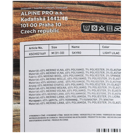Dětské ponožky Alpine Pro Skyro Pink
