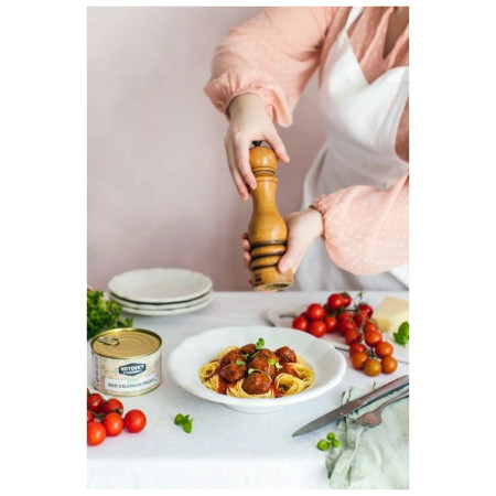 Hlavní jídlo Hotovky z plechovky Kuličky v rajčatové omáčce VEGAN 400g