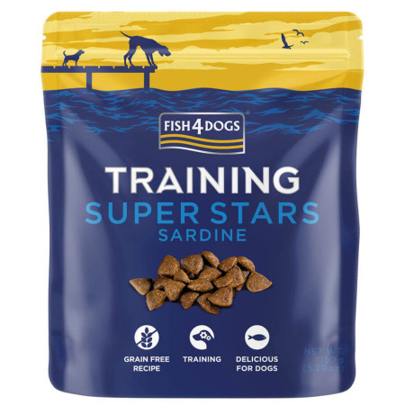 Pamlsky pro psy Fish4Dogs Training Super Stars Sardine 150g
